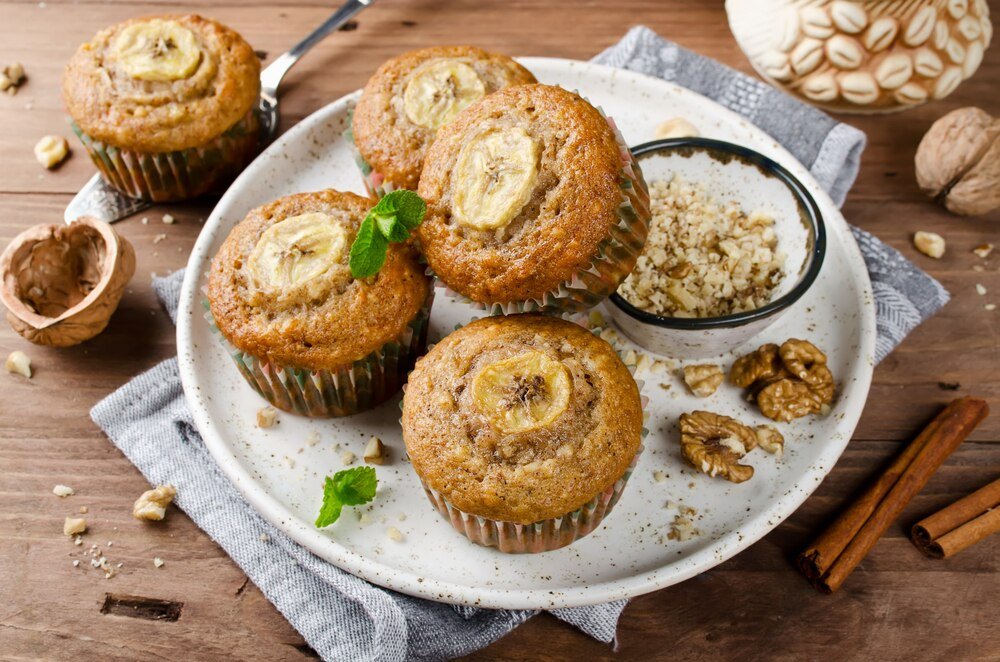 Muffiny bananowe bez cukru i mąki – zdrowa przekąska dla każdego